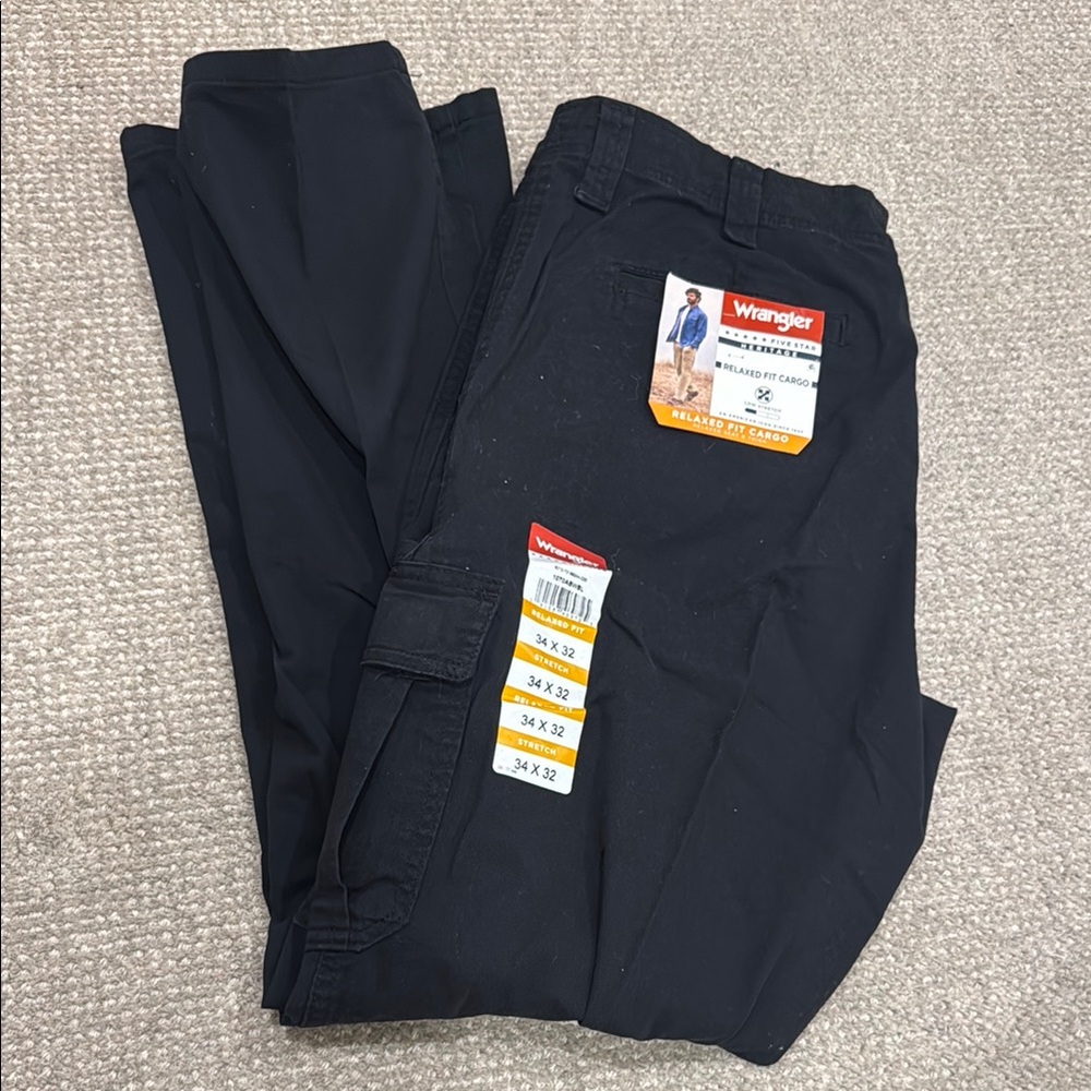 Wrangler Men's Black Cargo Pants